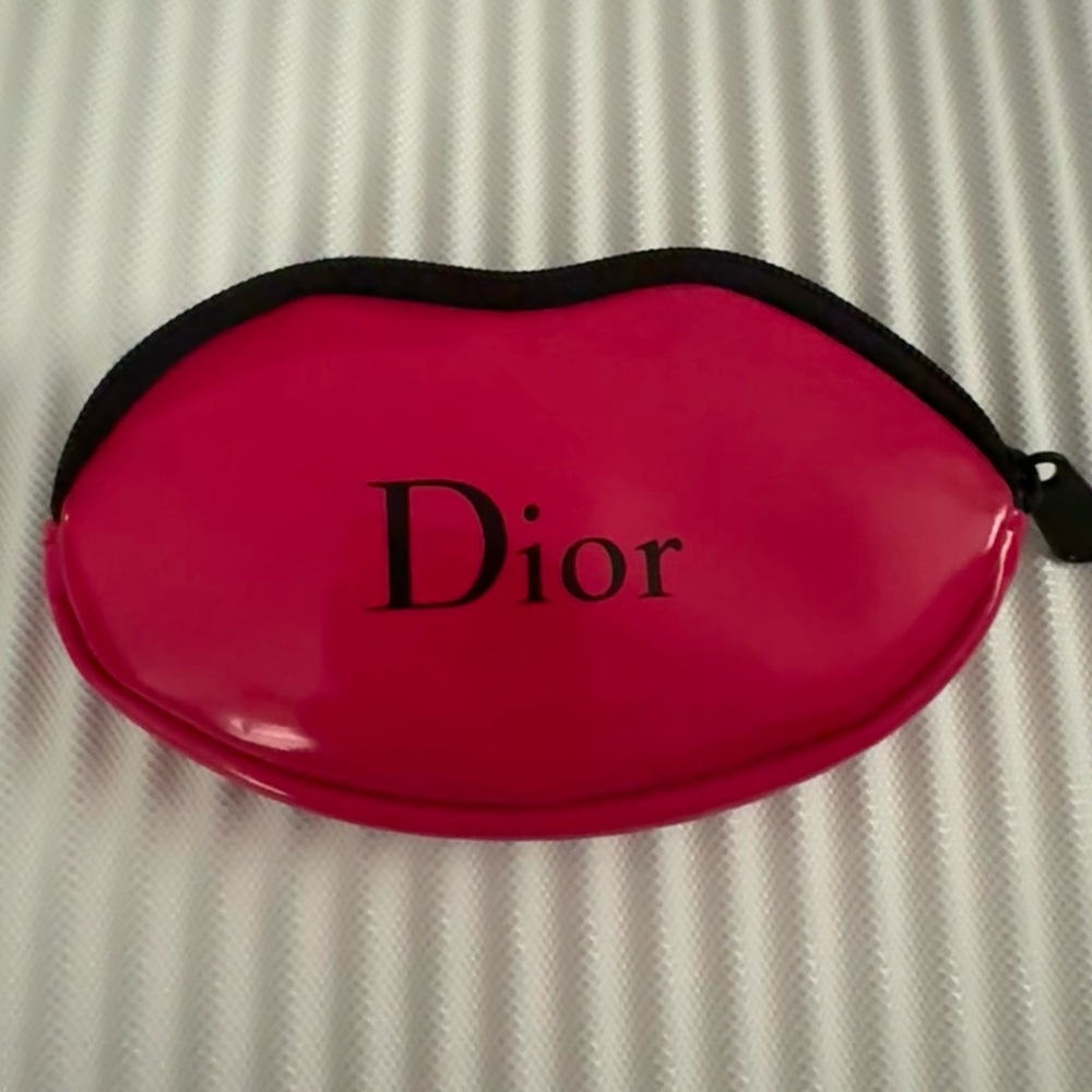 Dior Pink Lips Coin Case